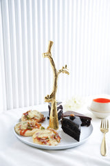 Gouden tak serveerstandaard